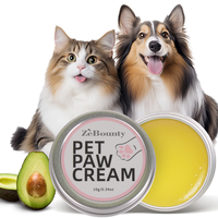 Crème pour pattes d'animaux ZeBounty hypoallergénique, écologique, avec logo personnalisé, à base d'extraits végétaux, hydratation intense, soin et réparation des griffes pour chiens et chats