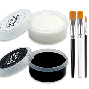 Kit de <span class=keywords><strong>Pintura</strong></span> Facial Profesional Fácil de Usar, Diseño de Gato Payaso Aterrador, <span class=keywords><strong>Pintura</strong></span> Facial Natural a Base de Plantas, Idea para Halloween, para Niños y Adultos - Product Image 6