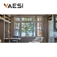 Fenêtre fixe en aluminium sur mesure, couleur au choix |   Grand panneau d'angle pour villa moderne