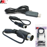 Flysky-Emulador USB FMS con Cables para Entrenamiento de Habilidad, Dispositivo con Cables para Flysky FMS, I6X, GT3B, JR, WFLY, 4-8Ch, Venta Al por Mayor