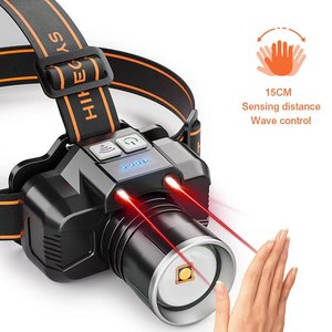 Camping Nighttime Hiking Cave Exploration Miner's <b>Work</b> Rechargeable Battery with Retractable Zoom Mode Head Diode <b>LED</b> Headlight - Product Image 3