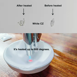 Pierres précieuses synthétiques, 100 pièces par sac, prix de gros d'usine, zircon cubique en diamant pour bijoux - Product Image 3