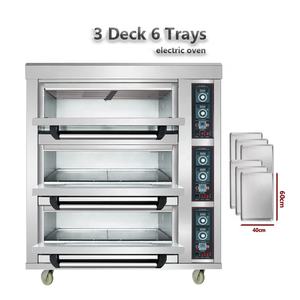 Four à pain électrique à prix avantageux, four de boulangerie industriel au Pakistan, <span class=keywords><strong>plaque</strong></span> chauffante, possibilité d'ajouter de la pierre ou de la vapeur, 5 plateaux/10 plateaux - Product Image 3