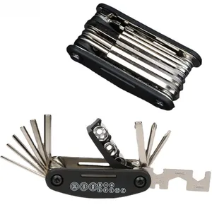 Hot sale bicycle accessories 11 multi functions bike tool for cyclist portable bicycle tool set