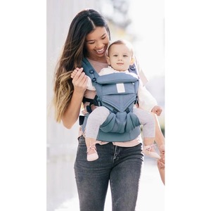 Échantillon Gratuit Porte-Bébé 360° Toutes Positions pour Nouveau-né à Tout-Petit avec Soutien Lombaire et Maille Respirante (7-45 lb), Bleu Oxford - Product Image 3