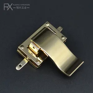 Angepasst zink legierung metall dekoration Leder Taschen lock Verschluss Tasche teil folding Lock schnalle haken für tasche hardware clip lock