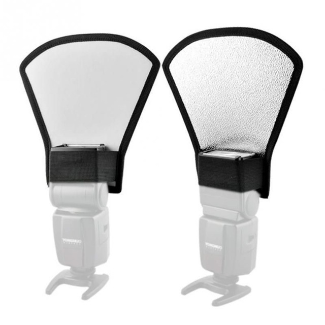 YongNuo Flash Diffuser Silver White Dual Side Foldable Softbox For Speedlite Camera Lighting