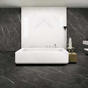 SHIHUI pietra artificiale grigio sinterizzata lastra di porcellana piastrelle di marmo stile moderno parete interna hall dell'hotel Reception - Product Image 2