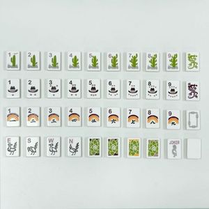 Juego de Mahjong de Lujo Moderno Personalizado, Impreso con UV, Grabado, Mini, de Viaje, 4 Capas, Acrílico, 160/166 Fichas de Mahjong Americanas, Estilo <span class=keywords><strong>Casino</strong></span> - Product Image 5