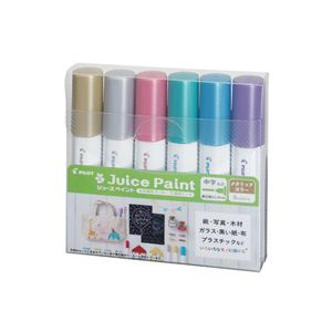 Juego de Marcadores de Punta Mediana, Marcadores Básicos Pastel Metálicos a Base de Agua, Opacos, para Madera, Vidrio, Metal, Plástico, Papel Oscuro, Manualidades - Product Image 4