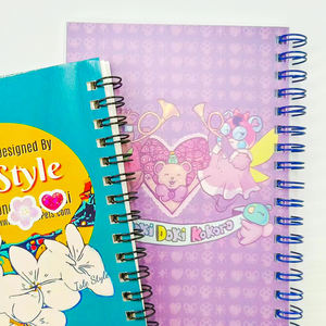 Planificateur de reliure à spirale à carreaux roses à collectionner personnalisé 100pages de livres d'autocollants de couverture personnalisés en papier réutilisable - Product Image 2