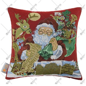 Christmas Heated Pillow Square Cotton Embroidery Design <b>For</b> Camping Outdoor Use - Product Image 2
