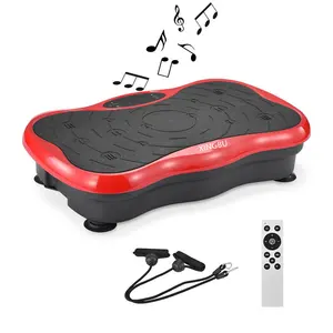 Hot Sale Crazy Body Shake Fitness Machine ABS Intelligent Vibration Plate With Blue-tooth For Home Use Exercise Body Slimmer