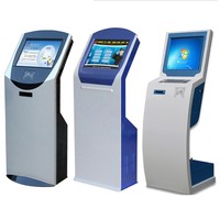Kiosque de vente de billets en libre-service avec écran tactile QR Code A4 impression de rapport utilisation en intérieur SDK activé debout au sol