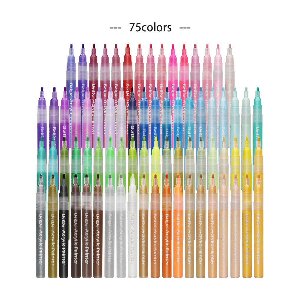 Набор маркеров для акриловой краски OEM, ручка, 12 шт., 24 шт., 36 шт.