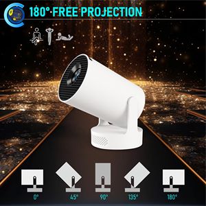 MUZEE-Mini proyector inteligente para el hogar, dispositivo de vídeo recargable, Android 11, 4K, UHD, altavoz de alta fidelidad, proyector portátil inteligente Ultra <span class=keywords><strong>Lcd</strong></span> Hy300 - Product Image 5