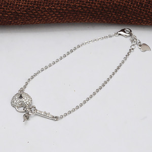 Pulsera de Plata S925 con Forma de Corazón y Cuerda, 5.5-6.5 mm, Accesorios para DIY, Serie 509, Elegantes Pulseras y Brazaletes de Perlas - Product Image 3