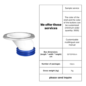 Flangia Offset per Spostamento <span class=keywords><strong>Scarico</strong></span> WC, Regolazione Posizione Installazione WC con Guarnizione - Product Image 5