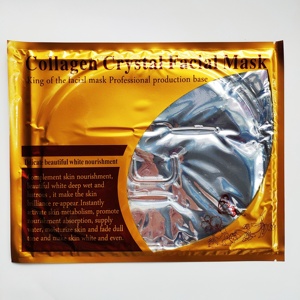 Großhandel Anti Aging Gesichts blatt Masken 24 Karat Gold Kollagen Kristall Gesichts maske - Product Image 4