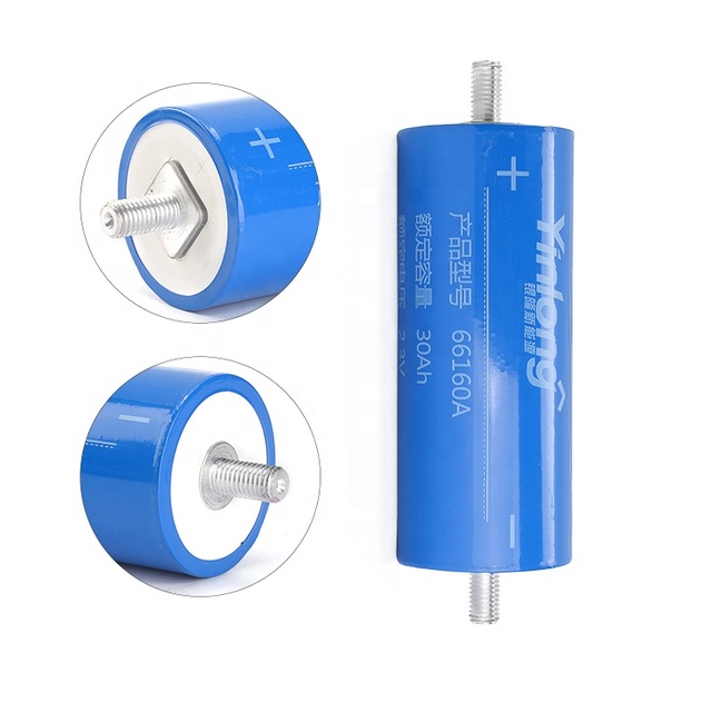 Deep Cycle LTO66160H 2.3V 40Ah Cylindrica LTO Yinlong Lithium Titanate LiFePO4 Battery 66160
