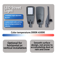 Luminaires d'éclairage public LED XINDECO XD LD8411, étanches IP66, 30W-300W, puce SMD3030, lampadaire, garantie 5 ans, 3000-6500K