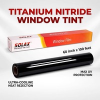 Película de Tinte de Nitruro de Titanio para Ventanas de Automóviles con Rechazo de Calor Alto, Nano Cerámica, No Metálica, con Logotipo Personalizado, Embalaje OEM