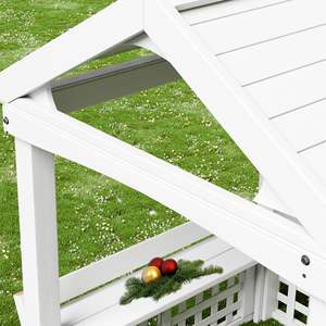 Cabane de jeu en bois pour enfants <span class=keywords><strong>d</strong></span>'extérieur avec chaise et barre de protection pour les enfants de <span class=keywords><strong>maternelle</strong></span> - Product Image 4