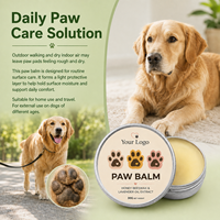 Baume pour pattes de chien biologique anti-inflammatoire à étiquette privée, adoucissant et hydratant pour pattes sèches et gercées, produits pour animaux de compagnie de qualité supérieure