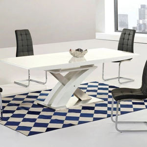 Bàn Ăn Sang Trọng Có Độ Bóng Cao Mở Rộng Hình Bướm MDF Hiện Đại Mô Hình Ý Trong Đồ Nội Thất Phòng Ăn - Product Image 3