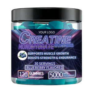 Oem <b>Creatine</b> <b>Monohydrate</b> Gummies 5000mg Berry Flavor 120 Count For Muscle Recovery Sport Nutrition Supplement - Product Image 1