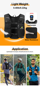 Mochila Deportiva Casual con Cremallera Impermeable de Nailon, Forro de 5L+1.5L, Diseño de Personajes para Correr al Aire Libre, Ligera - Product Image 3