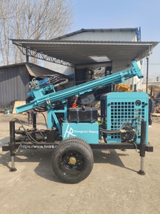 펌프 엔진 핵심 부품이있는 휴대용 디젤 유압 300m 깊은 로타리 드릴링 리그 시추공 물 우물 드릴링 머신 - Product Image 4