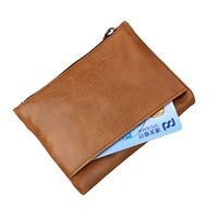 Portefeuille pour homme en cuir véritable, best-seller AliExpress, anti-RFID, respirant, en cuir de vachette première couche, cuir Crazy Horse, polyester