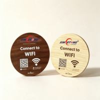 Placa de Madera NFC con Grabado Personalizado XYT para Restaurante, Hotel, Negocio, Tarjeta de Madera NFC