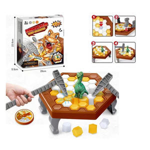 Promoción de la <span class=keywords><strong>tienda</strong></span> de artículos de dólar, <span class=keywords><strong>Dino</strong></span> Strategy Knock Block, juegos de mesa, Balance TableDont Break The Ice Cube Toy para niños - Product Image 3