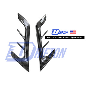 Pour BMW F96 X6M 2019-2023 LD Style garnitures d'évent de garde-boue avant en Fiber de carbone - Product Image 1