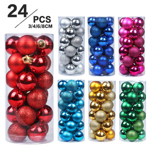 Offre Spéciale 24 Boules <span class=keywords><strong>de</strong></span> <span class=keywords><strong>Noël</strong></span> 3/4/6/8cm Colorées Pas Chères Personnalisables Ornement <span class=keywords><strong>de</strong></span> Sapin <span class=keywords><strong>de</strong></span> <span class=keywords><strong>Noël</strong></span> Décoration - Product Image 2