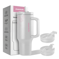 Bouteille d'eau en acier inoxydable à double paroi de 40oz Nouveau gobelet personnalisé de 40oz avec poignée Bouteille d'eau de haute qualité sans BPA