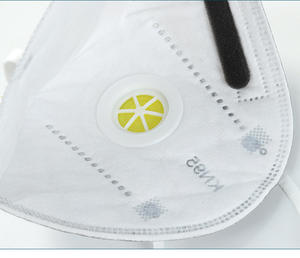 <span class=keywords><strong>Masque</strong></span> pliable réutilisable Siweian KN95 avec valve respiratoire, coussinet nasal en mousse, tissu double couche en filte recyclé, anti-poussière - Product Image 2