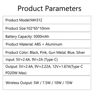 Vente flash - <span class=keywords><strong>Mini</strong></span> batterie portable magnétique avec une grande capacité de 5000 mAh, <span class=keywords><strong>charge</strong></span> rapide 22,5 W, impression de logo personnalisable - Product Image 6
