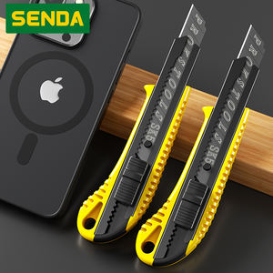 صندوق قاطعة للخدمة الشاقة مع شفرة قابلة للطي بمقبض مانع للانزلاق للاستخدام المكتبي والصناعي - Product Image 4