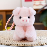 Jouets Songshan – Adorables mini porte-clés en peluche douce et moelleuse, animaux en peluche Kawaii, breloques de sac, poupées mouton, lapin, ours rouge