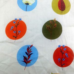 Bán buôn 100% hữu cơ rửa mềm pháp lanh linen vải Vòng Floral & lá mô hình dệt kỹ thuật cho may áo sơ mi - Product Image 3