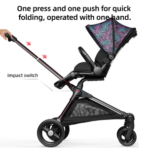 Nuovo <span class=keywords><strong>Passeggino</strong></span> per Neonati, Reclinabile e Pieghevole, Leggero, con Seduta Alta, per Passeggiate e Viaggi all'Aperto - Product Image 5