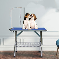 Table de toilettage pour animaux de compagnie, table de beauté pour le bain, cisaille pour chien, cadre fixe, soufflage de cheveux, bureau pliable pour la maison