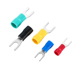 電源ケーブルコネクタ,フォーク型端子ブロックPVCシース付きSVエンドU字型銅ラグ - Product Image 4