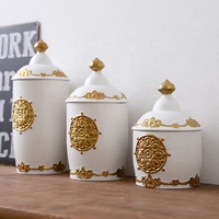 Bouteille de stockage en céramique avec couvercle, pot de cuisine de Style nordique, cylindre d'aliments blanc, bocaux de stockage avec couvercle, ml