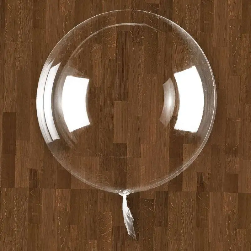 Kabarcık balon balon düğün dekorasyon için şeffaf PVC Bobo Bobo ons10 "18" 24 "36" hediye oyuncak yuvarlak şekil temizle hava/helyum