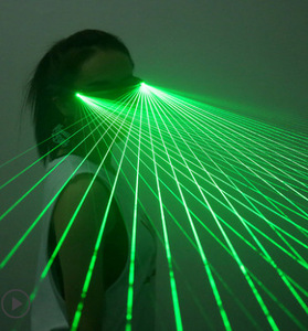 Lunettes laser LED rechargeables Lumière verte Spectacle de scène de danse DJ Club Rave Party Performance <span class=keywords><strong>Laserman</strong></span> Show Glasses - Product Image 2