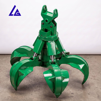 Pinza para Cascarones de Naranja LIGONG para Excavadoras de 20-30 Toneladas con Giro de 360 Grados °   Estructura de Grapa para Chatarra de Alta Resistencia y Gran Estabilidad